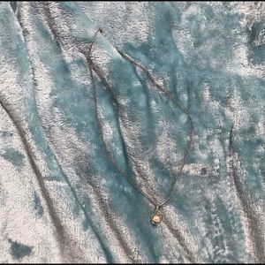 silver pearl cage necklace